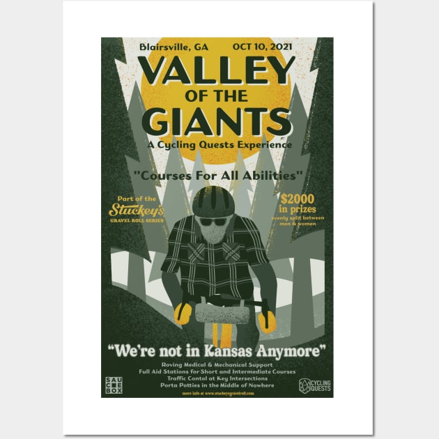 Valley of The Giants Gravel Race Poster Wall Art by cyclingquests